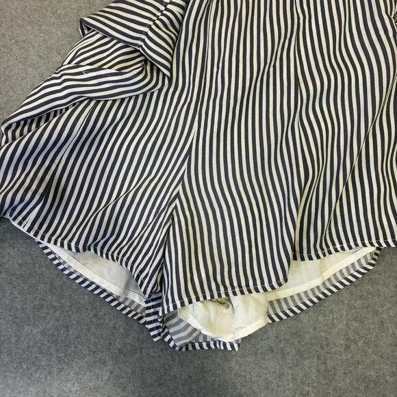 Abercrombie & Fitch Women’s Blue/White Stripe Romper Size S Sleeveless One-Piece - Picture 7 of 7